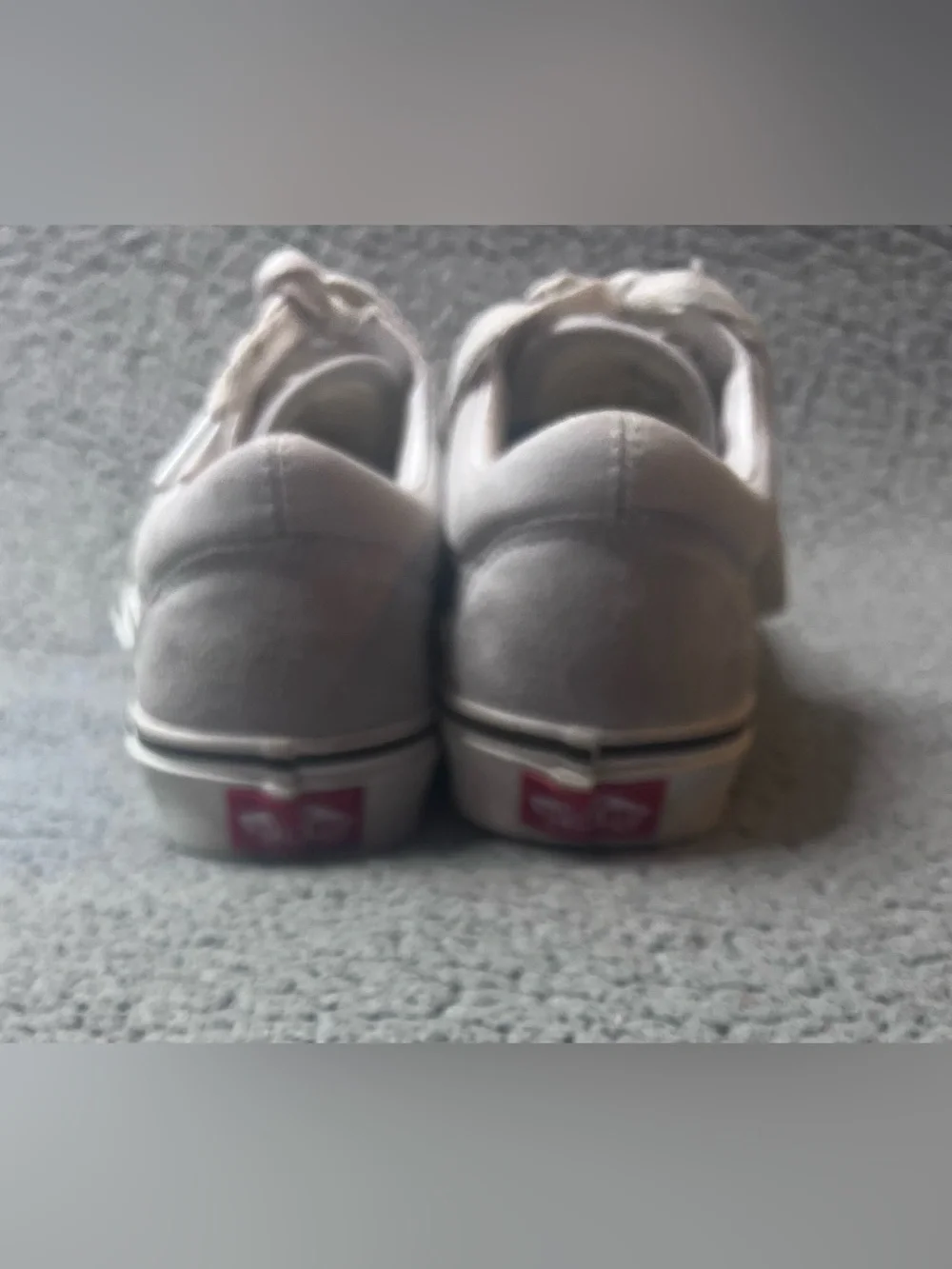 VANS Suede Low Top Sneakers Gray Lace-Up Men’s US 5.5 Casual Round Toe